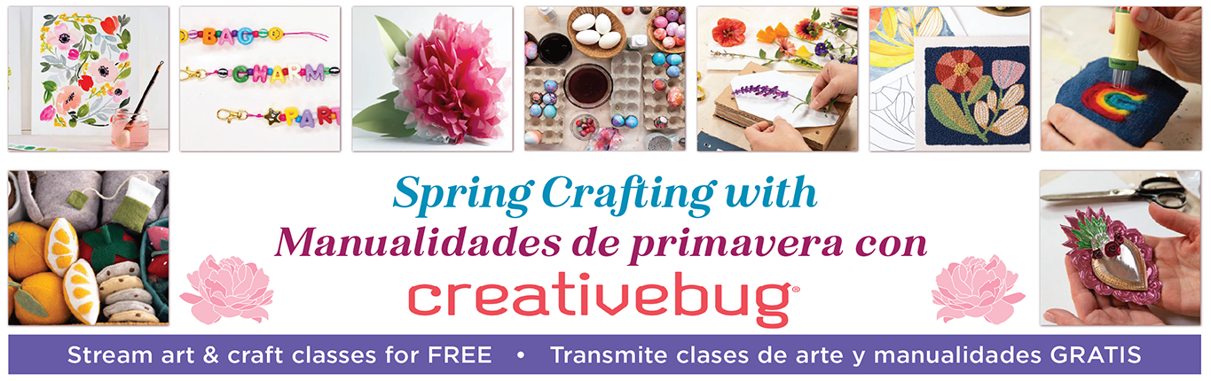 Spring Crafting with Creativebug homeslide